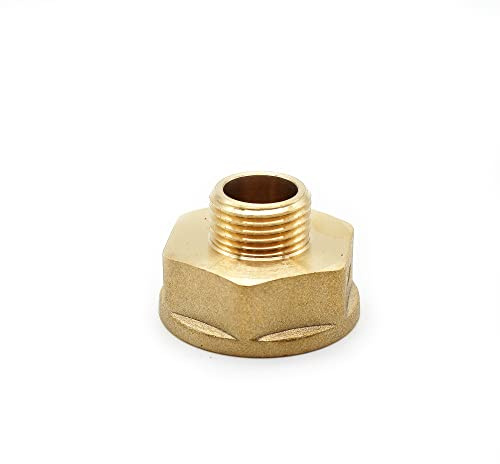 DOJA Barcelona | Manguito Reductor M-H | Adaptador 3/8 a 3/4 | 4 Reducciones de Tubo | Laton | Conector para Grifo Ducha, Manguera Ducha, Alcachofa Ducha con Manguera, Desague Lavadora, Grifo Jardin