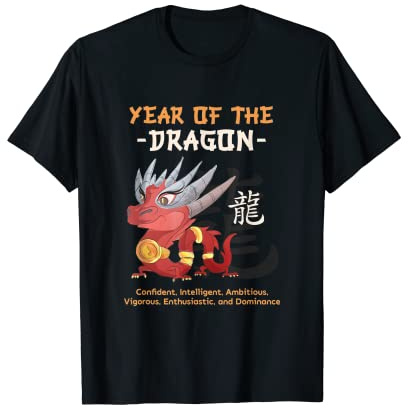 Année du dragon signe du zodiaque chinois T-Shirt