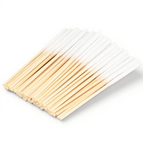 60Pcs Cotton Swab, Wooden Handles Cotton Tipped Applicator, Soft Tip Makeup Cosmetic Applicator Sticks Applicators, Cotton Swabs for Makeup, Long Gun Cleaning, Pet Care 8cm