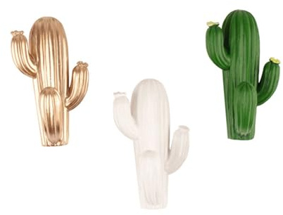 Ciieeo 3 Pièces Crochets Adhésifs Sans Perçage Cactus Pour Clés Manteaux Serviettes Cuisine Salle De Bain Bureau Couleurs Aléatoires