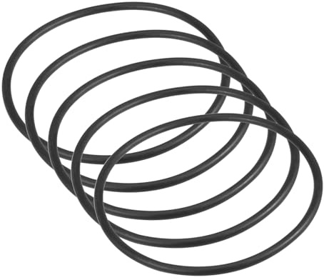 Kozelo 5 Pcs de Correa Elástica Universal para Motor de Máquina de Coser - [15 (377mm) de Perímetro x 3/16 (5mm) de Grosor] para Uso en Accesorios de Máquinas de Coser, Negro
