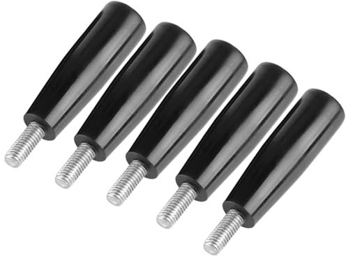Sahgsa Lot de 5 accessoires de rechange pour fraiseuse filetée - Poignée en bakélite rotative M6 x 50
