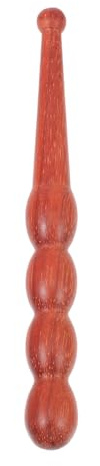 TOVINANNA Bastone Massaggiatore in Legno Rosso per Massaggi ai Piedi e Mani, Strumento Confortevole sulla Pelle, Facile da Trasportare, per Viaggi e Relax