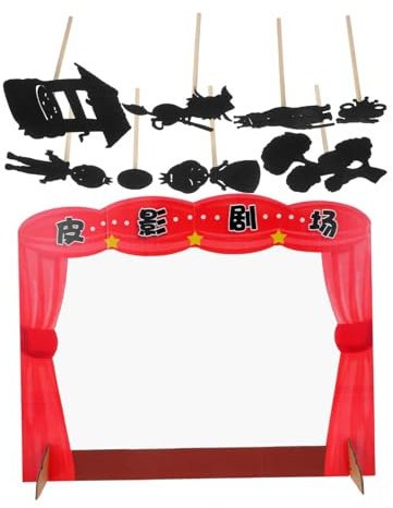 VICASKY 1 Satz Schattenspielspielzeug interaktives schattenspiele für weihnachtliche Fingerpuppen Schattenhandpuppen Schattenpuppe DIY Puppentheater PVC