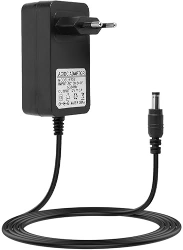 Adattatore di Alimentazione 12V 3A 36W, AC 100-240V 50/60Hz a DC 12V, Alimentatore dc 12v 3a per NVR, DVR, Strisce LED, Telecamere, Monitor LCD, Aspirapolvere, CCTV Camera Router, 5,5x2,1mm, Cavo 1,5M