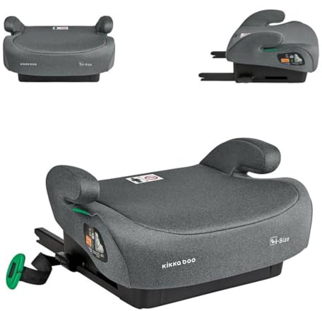 Kikkaboo seggiolino bambini seggiolino di rialzo i-Tip i-Size (125-150cm) ISOFIX, colorazione:grigio scuro