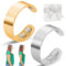 xinrongda 2PCS Anello, l' Originale Anello Magnetico per le Donne, l' Anello Regolabile per la Menopausa per la Riduzione dell' Ansia, Anello per la Perdita di Peso con Scatola (Oro, Argento) (A)