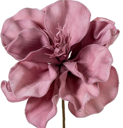 Set de 6 Flores Artificiales de Espuma eva y Papel Violeta 23x23x60cm