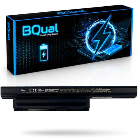 BQual VGP-BPS22 VGP-BPS22A VGP-BPL22 Laptop Akku für Sony Vaio VPCEB3S1E - 11,1 V 4400 mAh / 49 Wh Li-Ion Ersatzakku Schwarz Notebook Akku Batterie Austauschakku