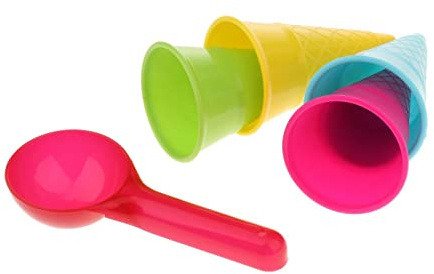 ZYIHNIRB 5 Teiliges Lustiges Strandspielzeug Set mit Eiswaffeln Und Partyspielzeug für Draußen
