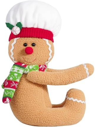 Chatonshen Puntale per Albero di Natale a Forma di Omino di – Arte Moderna Decorativa – Simpatico Regalo di Compleanno per La Casa