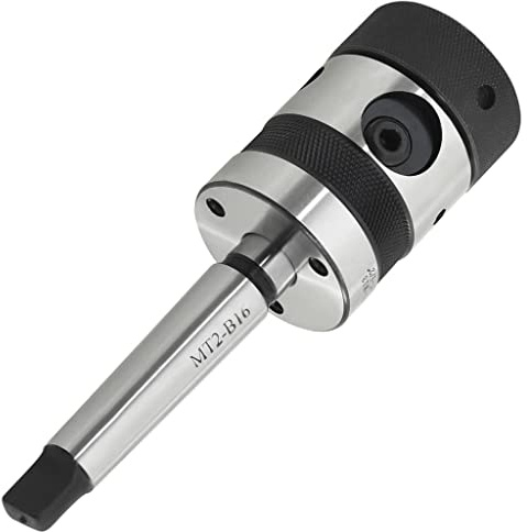 GeenYuu Drill Chuck B16 with MT2 Shank for Cutting Internal Thread M2-M13 40 Cr Steel Clamp for Lathe Workshop Metal Processing Precise and Stable