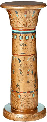 Design Toscano Golden Pedestal of the Egyptian Kings Sculptural Column