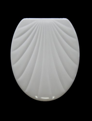 WC Sitz Klobrille Muschelform, Muschel Farbe Weiss, Duroplast, sehr stabil