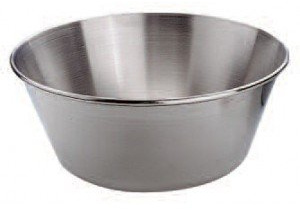 Mallard Ferrière - Bassine Inox Bord Roule Ouvert - Diamètre : 40 Centimètres , Hauteur : 17.5 Centimètres , 15.7 Litres