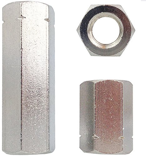 5 Stück Gewindemuffen M8 X 25 (SW13) Sechskant, Edelstahl A2