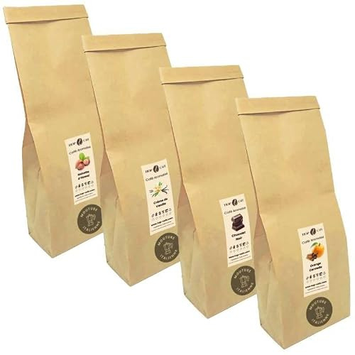 HOP CAFE Offre Découverte Moulu Aromatisé • 4x125g | Mouture Italienne