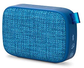 Energy Fabric Box 1+ Pocket Blueberry - Altavoz Portátil (Tws, Bluetooth V5.0, 3W, Usb&Microsd Mp3, Fm Radio, Audio-In), Color Azul, 118 X 78 X 39 mm