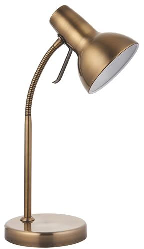 National Lighting Table Lamp - Bedside Lamp with USB Port - Gooseneck Desk Light - LED Reading Light for Bedroom, Living Room, Dining Room and Kitchen - 7W GU10