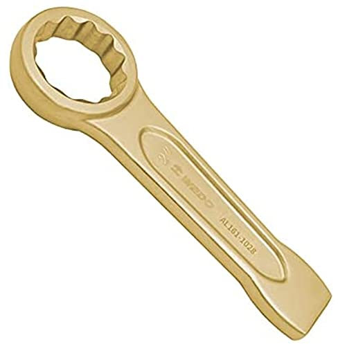 WEDO Funkenfrei Schlag-Ringschlüssel Explosionsgeschützter Schlagschlüssel Schlagender Kastenschlüssel Flachschlüssel, BAM/FM/DIN Standard, Aluminiumbronze, 11/16 inch