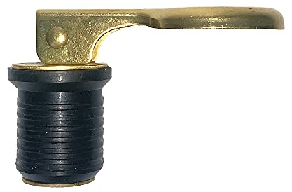 Ablassstopfen für Boote, Schraubentyp mit Kompressionsgriff, Rumpft Livewell Bilge-Sache, verriegelt für Yacht, 1-1/4 Zoll oder 1 Zoll (2,5 cm)