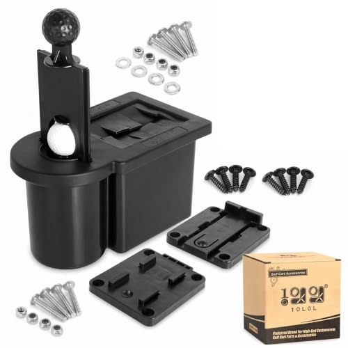 10L0L Golfball-Unterlegscheibe und Schlägerreiniger für Yamaha EZGO Club Auto Golfwagen | Schnellverschluss, Dual-Funktions-Reinigung, schlagfestes ABS, UV-beständig, auslaufsicherer Reservoir, inklusive Hardware