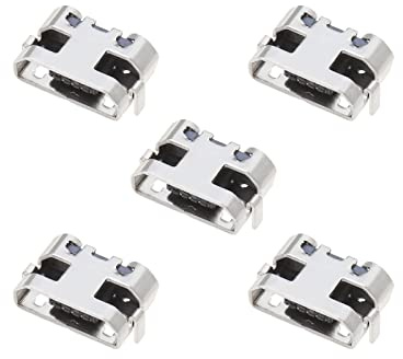 ECSiNG 5 Pièces Port de Charge Micro USB Dock Connector Replacement Port de Charge Bloc Plug Compatible avec Huawei MediaPad T3(AGS-W09)