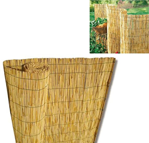 Canniccio Arella Stuoia Cannette Ombra Recinzione Esterno per Giardino, balconi, terrazze, Rilegata in Nylon, Dimensioni:100x300 cm