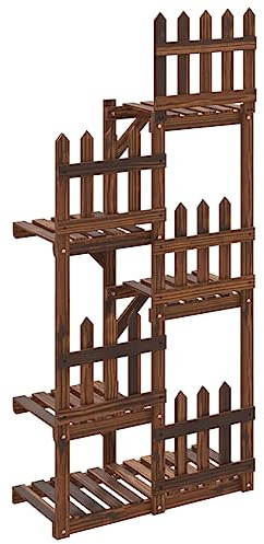 vidaXL Portafiori 60x25x130 cm in Legno Massello di Abete