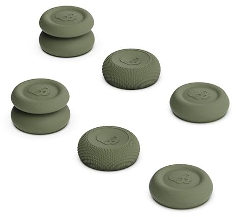 3 Pares de Tapas de Silicona para Palillos de Pulgar para ROG Ally Cubierta Protectora del Joystick del Controlador Consola de Juegos Suave Joystick Reemplazo de Agarre para el Pulgar (Verde)