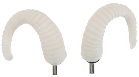 IWOWHERO Horn Hairpin Pair Artificial Sheep Cos Horns Hair Clips Lightweight Halloween Cosplay Costume Party Accessories for Adults and Kids