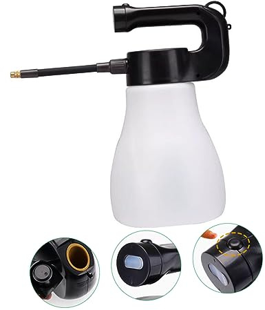 BESPORTBLE Pulverizador Agua De Regadera Eléctrica Automática con Carga USB Botella Spray Portátil Ajustable para Jardinería y Limpieza Blanco