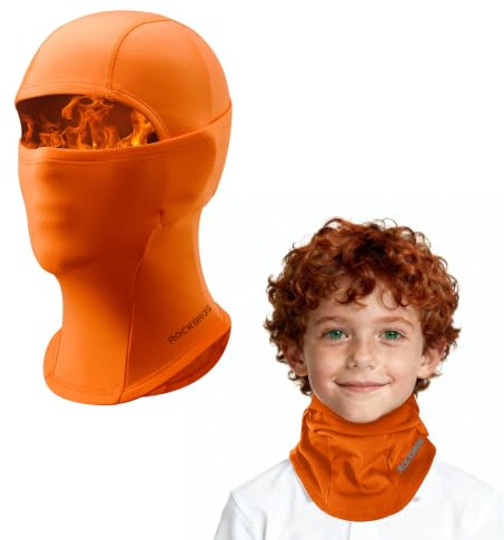 ROCKBROS Kinder Sturmhaube Winter Balaclava Warm Thermo Gesichtshaube Skimaske für Outdoor Sports Radfahren, Skifahren, Laufen Mädchen/Jungen