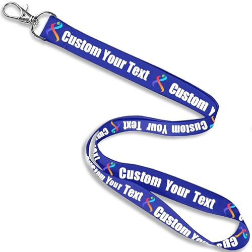 Benutzerdefinierte Arbeitserlaubnis Halsbänder Lanyards, personalisierte Lanyard 30/50/100pc Drucken Sie Ihren Text, Name oder Logo