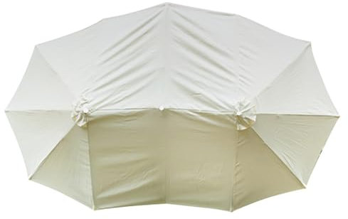 Housse de rechange pour parasol de plage - Tissu résistant au soleil pour parasol à 12 baleines - Accessoire pour parasol de terrasse d'extérieur, plage, pergolas, marchés, terrasses, G