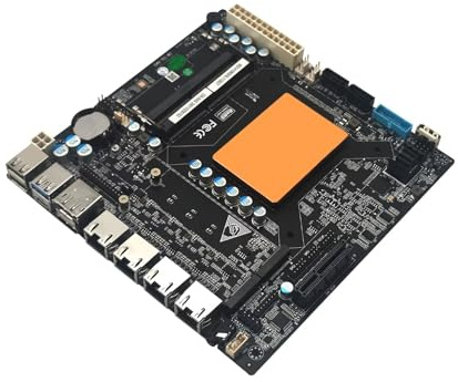 PeeliCeeli 6 Bay NAS Motherboard Core i5 1135G7, Mini ITX 17x17 cm MainBoard, 6 x SATA3.0, 4 x i226-V 2.5GbE LAN, 2 x M.2 NVMe (PCle3.0x4), 2 x DDR4, PCIE×4, Barebone NO RAM NO SSD