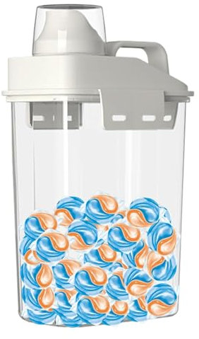 Coperchio del contenitore della cialda del bucato,coperchio del supporto della cialda del bucato,Portabottiglie detersivo in polvere per bucato - Organizzazione della lavanderia, distributore di