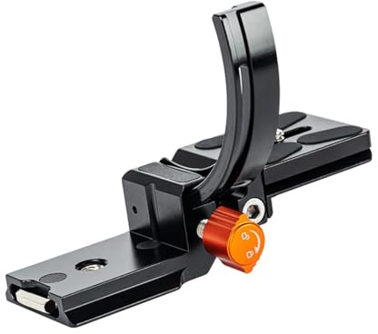 Fotopro Camera Vertical Bracket Rotatable Collar Mount Plate for Camera Tripod Mount Ring Lens Holder, Fits Arca-Type Plates Supports 64.8mm Lens for Horizontal & Vertical Shooting X-Rotator 75 Orange