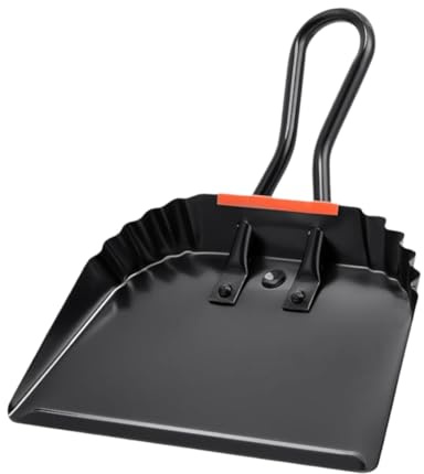 Vocdikficy Industrielle Kehrschaufel Aus Metall, 12, Kehrschaufel mit, Handkehrschaufel, Breite Schaufeln, Kehrwerkzeug für und Schmutz