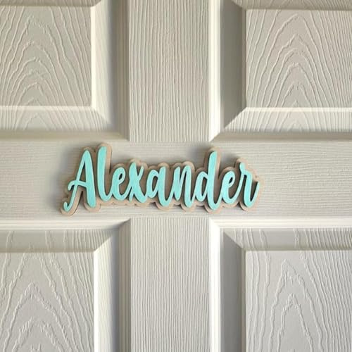 Personalized Kids Door Sign, Custom Name and Color Kids Door Name Sign, Wooden Bedroom Doors Plate Names Doors and Wall Decorations