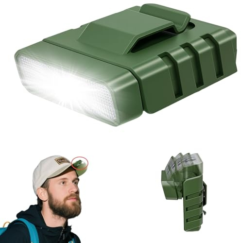 DFQEEC Lampe torche EDC rechargeable de poche plate portable avec capuchon à clipser, lumière et lampe de poche magnétique parfaite pour l'inspection, le travail, la réparation, la randonnée, la