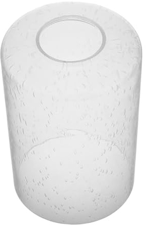 Alipis Transparent Bubble Glass Lampshade Cylinder Replacement for Pendant Lights Polished Edges Decorative Cover for Table and Wall Lamps Easy Installation Ceiling Accessory for Home