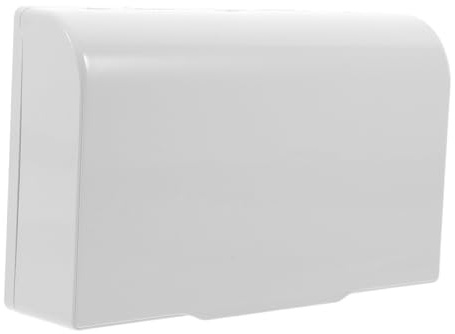 HEALSOPTHY Scatola Copri Fili e Prese Installazione Adesiva in Plastico Bianco per Prese Elettriche Esterne Resistente alle Intemperie per Ambienti Outdoor
