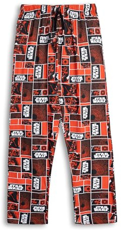 Star Wars Darth Vader Mens Red Lounge Pants | Classic Loungewear with Drawstring | Casual Wear Featuring Iconic Film Character | Comfortable Homewear | Star Wars Merch - Small