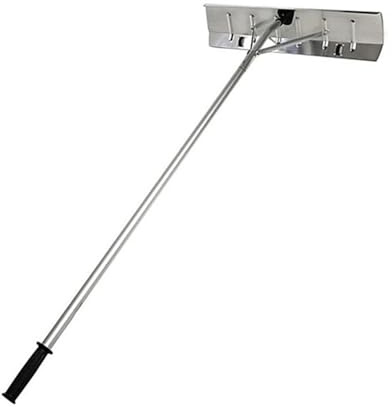 ＡＷＨＡＯ Rastrillo Quitanieves con Ruedas, Aleación de Aluminio Duradera para Césped,