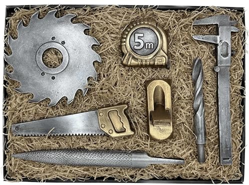 Werkzeug Schokolade Geschenkset – Luxus Handwerker Geschenk | Schokoladen Werkzeugkoffer Vatertag Geburtstag