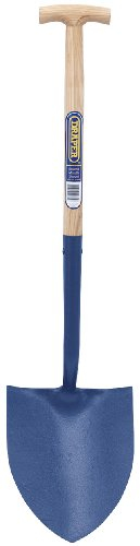 Draper Expert 980 x 310 mm Contractors Square Mouth No.2 Shovel | Heavy Duty Hand Tool | Solid Forged Gardening Shovel | Ash Wood Shaft with T Handle | 10875