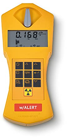 GAMMA-SCOUT Alert | Compteur Geiger de radioactivité, Ticker/Alarme Acoustique, Utilisation comme dosimètre Personnel, Interface USB & Logiciel d'évaluation