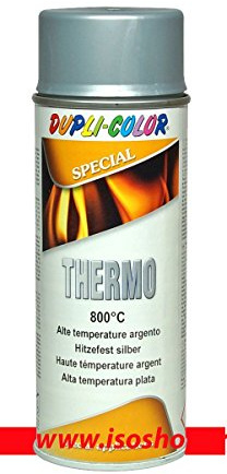 Super Hitzelack Thermolack Hochtemperatur Silber 800°C Auspufflack 400ml