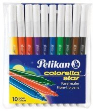 Pelikan Fasermaler Colorella©-Star C302, sortiert, Packung mit 10 Stck